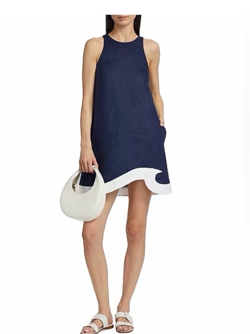 STAUD Navy Allori dress